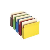 TeknoKapsül Dosya Cep, Düz Kesim Tab, 3-1/2 Inç Genişlik, Mektup Boyutu, Çeşitli Renkler, Kutu Başına 25 (73890