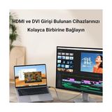 TeknoKapsül DVI 24+1 To HDMI Fullhd Dönüştürücü Monitör Kablosu 5 Metre - 0 - Siyah