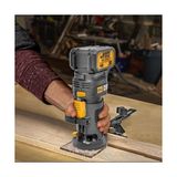 TeknoKapsül DX82B 18VOLT Şarjlı Kömürsüz 6mm Devir Ayarlı Profesyonel Avuç Içi El Frezesi Formika Tıraşlama (Akü Dahil Değildir) - Option-1