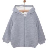 TeknoKapsül Ebebek Hello Baby Hellobaby Basic Unisex Peluş Triko Hırka Unisex - Beyaz
