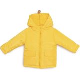 TeknoKapsül Ebebek Hello Baby Hellobaby Erkek Bebek Kapüşonlu Mont Micro Kumaş Fermuarlı Non-Basic Hakim Yaka Uzun Kol - Siyah