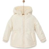 TeknoKapsül Ebebek Hello Baby Hellobaby Kız Bebek Kapüşonlu Mont Micro Kumaş Fermuarlı Non-Basic Hakim Yaka Uzun Kol - Mavi - Standart