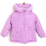 TeknoKapsül Ebebek Hello Baby Hellobaby Kız Bebek Kapüşonlu Mont Micro Kumaş Fermuarlı Non-Basic Hakim Yaka Uzun Kol - Siyah - XL