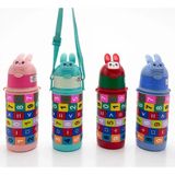 TeknoKapsül Eğitici Matematik Oyunlu Çocuk Termosu - Paslanmaz Çelik Pipetli Askılı Matara ALK4654 - Seçenek