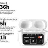 TeknoKapsül Enc+Anc Bluetooth Kablosuz Kulaklık 5.2 LED Dokunmatik Ekranlı Şarj Kutusu Renkli LCD Hd - -- - Option-1