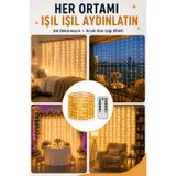 TeknoKapsül Enerji Tasarruflu 3x3 LED Işık – Parti, Yılbaşı ve Organizasyon Yeni Nesil LS-UCZZZ3X3PERDELED-8-3434