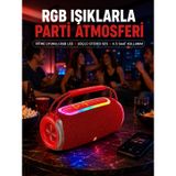 TeknoKapsül epilons 20w guclu ses cift suruculu rgb led isikli bluetooth 5 3 hoparlor Portatif Sistem KRG25DYMXUCZX360SPEAKER-1-1