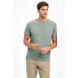 TeknoKapsül Erkek Bisiklet Yaka Tişört Regular Kalıp Basic Pamuklu Günlük Kullanım T-shirt - Mint Yeşili - Mint Yeşili / S MY-184263