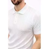 TeknoKapsül Erkek Yazlık Triko Tişört Kısa Kol Polo Yaka Düğmeli T-Shirt - Beyaz - Beyaz / S MY-188282
