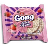 TeknoKapsül Eti Gong Çilekli Yoğurtlu Kaplamalı Pirinç Patlağı 30 G - 130 gr