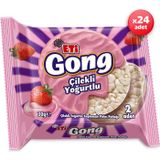 TeknoKapsül Eti Gong Çilekli Yoğurtlu Kaplamalı Pirinç Patlağı 30 g x 24 Adet AMZ-B0GCDH88TS