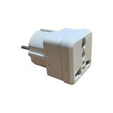TeknoKapsül Evrensel Adaptör – Seyahat Fişi Dönüştürücü, Ingiliz ve Amerikan Fişli Cihazlar Için, Ab Tipi Priz Uyumu, 250V 16A, Beyaz – 1 Adet - 0 - Siyah - Option-1