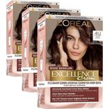 TeknoKapsül Excellence Creme Nude Renkler Saç Boyası - 4u Nude Kahve (3 Paketi)