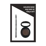 TeknoKapsül Eyebrow Brush - Kaş Fırçası Eyebrow Powder No: 106 Deep Brown - Kaş Farı Seti