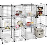 TeknoKapsül Finnhomy 12 Storage Küpleri Çok Aşamalı Kullanım Diy Tel Kafes Organizer Wandorganisator Raf Dolap