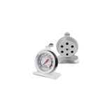 TeknoKapsül Fırın Içi Termometre, 0-300°C, Çelik Gövde, Hassas Isı Kontrolü, Gri, Analog Gösterge, Gıda Teması Onaylı