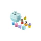 TeknoKapsül Fisher-Price Hayvan Dostlarımın Çantası Fisher-Price Şirin Dostlar Hayvan Dostlarımın Çantası, Bebekler ve Yürüme Çağındaki Çocuklar Için Şekil Eşleştirme Oyuncağı, 8 Blok HTW93