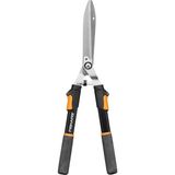 TeknoKapsül Fiskars Teleskopik Çit Budama Makinesi, Softgrip Saplar, Yüksek Kaliteli Çelik Bıçaklar, Uzunluk: 63-83 Cm, Siyah/turuncu, HS13, 1027527