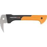 TeknoKapsül Fiskars Woodxpert Zapa Xa2, Uzunluk: 34,8 Cm, Sertleştirilmiş Çelik Bıçak/fiberglas Saplı Güçlendirilmiş Sentetik Malzeme, Koruyucu Kılıf Dahil, Siyah/turuncu, 1003622