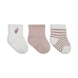 TeknoKapsül Flamingo Girl 3'lü Penye Soket Çorap 10136 Gül Kurusu - 980Gül Kurusu
