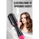 TeknoKapsül Fön Tarak Elektriklenmeyi Önleyen ve Parlaklık Veren Saç Şekillendirici - Beyaz - Belirtilmemiş