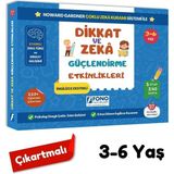 TeknoKapsül Fono Yayınları 3-6 Yaş Dikkat ve Zekâ Güçlendirme Etkinlikleri Seti (Ingilizce Destekli)