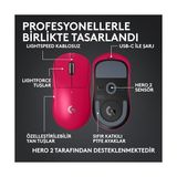 TeknoKapsül G Pro x Superlight 2c Kablosuz Oyuncu Mouse, Hafif, Hero 2 Sensör, 32.000, Pembe - Option-1 - 001-Renkli