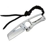 TeknoKapsül Gear Hit Cutter TX01 Kamp Bıçağı Metal 19 cm - Ipli Sap, Kılıflı