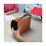 TeknoKapsül Genişleyen Dosya Cüzdanı, Kapak Kordon Kapağı, 13,5 cm Genişletme, Ekstra Geniş Yasal Boyut, Red