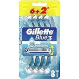 TeknoKapsül Gillette Blue3 Cool Kullan At Tıraş Bıçağı 8'li - 1 Ay