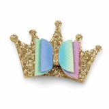 TeknoKapsül Glitter Detaylı Fiyonk Saç Tokası 9x6 Cm Gold YTTG-TGA0346