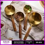 TeknoKapsül Gold 42LÜ Ahap Saplı Ölçü Kaşığı