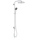 TeknoKapsül Grohe Vitalio Joy System 260 Yön Değiştiricili Duş Sistemi | Duvar Dışı Bağlantı | 3 Akışlı Tepe Duşu / 3 Akışlı El Duşu / 1750MM & 800MM Duş Hortumu | Su Tasarruflu | Duş Başlığı | Krom | 27357002
