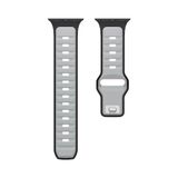 TeknoKapsül Gt 3 42MM Cns KRD-135 22MM Silikon Kordon Strap Kayış - Gümüş-Siyah