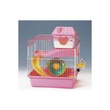 TeknoKapsül Hamster Kafesi Pembe Beyaz 23X17X25 cm