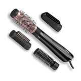 TeknoKapsül Hava Üflemeli Saç Şekillendirici Set Perfect Finish, 1000W, 4 Başlık, Kabarma Önleyici Iyon Teknolojisi, AS126E