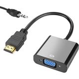 TeknoKapsül HDMI To VGA Çevirici Adaptör Ses Çıkışlı, Aparat HDMI Çıkışlı Bilgisayarların Görüntüsünü VGA Giriş