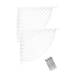 TeknoKapsül Hırdavat Plastik Raf Altı Beyaz 17 * 18CM (2 Adet) - Option-1