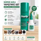 TeknoKapsül Hızlı Yapıştırıcı Seti 200 ml Sprey Aktivator + 35 gr Güçlü Japon Yapıştırıcı | Ahşap Metal Plastik