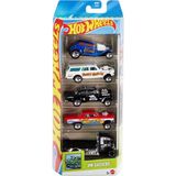 TeknoKapsül Hot Wheels 5'li Araba Seti - JBJ84 Hw Gassers - Gri