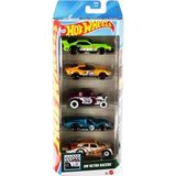 TeknoKapsül Hot Wheels 5'li Araba Seti - JBJ86 Hw Retro Racers - Kırmızı