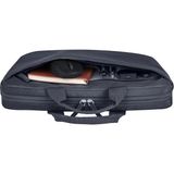 TeknoKapsül Hp 14 Inç Laptop Evrak Çantası, Geri Dönüşümlü 600D Polyester, 8l, Dolgulu Bölme, Su Geçirmez, Çıkarılabilir Omuz Askısı, Gri