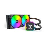 TeknoKapsül Hyperflow Dijital 240 Cpu Sıvı Soğutucu, 3100 Rpm Pompalı 240 mm Aıo, 2×120 mm E28 Argb Fanlar, Gerçek Zamanlı Dijital Ekran, Intel ve Amd Desteği (Siyah) - 001-Renkli - Option-1