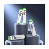 TeknoKapsül I-Gen G890 8'li Pil Şarj Aleti + 8 Adet Aaa 900 Mah Şarj Edilebilir Aaa Ince Şarjlı Kalem Pilli Set 1.2V Ni-Mh - Beyaz