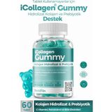 TeknoKapsül Icollagen Gummies Jelibon Hidrolizat Kolajen & Prebiyotik