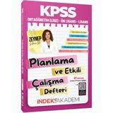 TeknoKapsül Indeks Akademi Kpss Planlama ve Etkili Çalışma Defteri