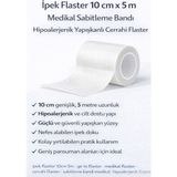 TeknoKapsül Ipek Flaster 10 cm x 5 M Medikal Sabitleme Bandı Hipoalerjenik Yapışkanlı Cerrahi Flaster