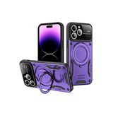 TeknoKapsül iPhone 16 Pro Kılıf Joy Lens Standlı Kapak - Mor BZ-8683140718374