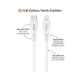 TeknoKapsül iPhone Usb-C To Lightning Hızlı Şarj Kablosu Type-C Pd Destekli 14/13/12/11 Pro Max Xs Max Xr x Airpods Pro Uyumlu - Yeni Nesil Akıllı Çip (Ios Uyumlu) - Bydiz