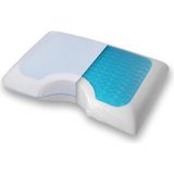 TeknoKapsül Jel Deluxe Hafızalı Yastık 60X40X13 cm Visco Memory Foam Ortopedik Boyun Desteği Yıkanabilir Kılıf